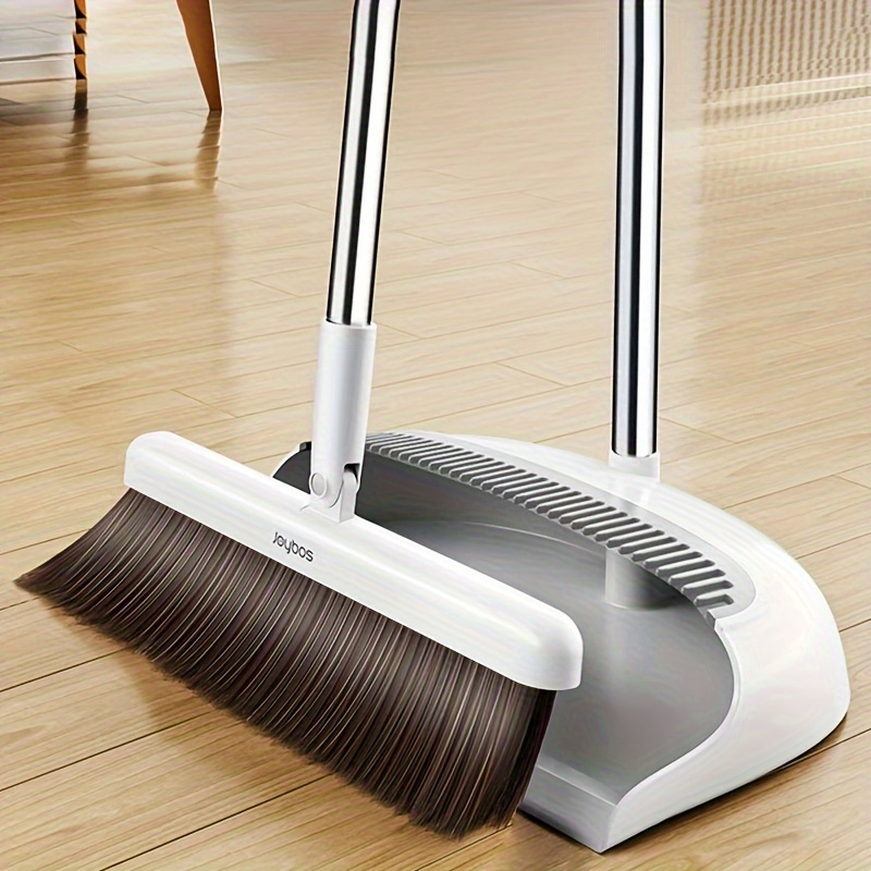 

Joybos Broom And Dustpan Combo Set With Long Handle And Comb Cleaner - Sweeps Indoors And Outdoors, Non-stick Hair Extended Broom Magic Easy Sweeping, Suitable For Home, Office, School, And Dorms