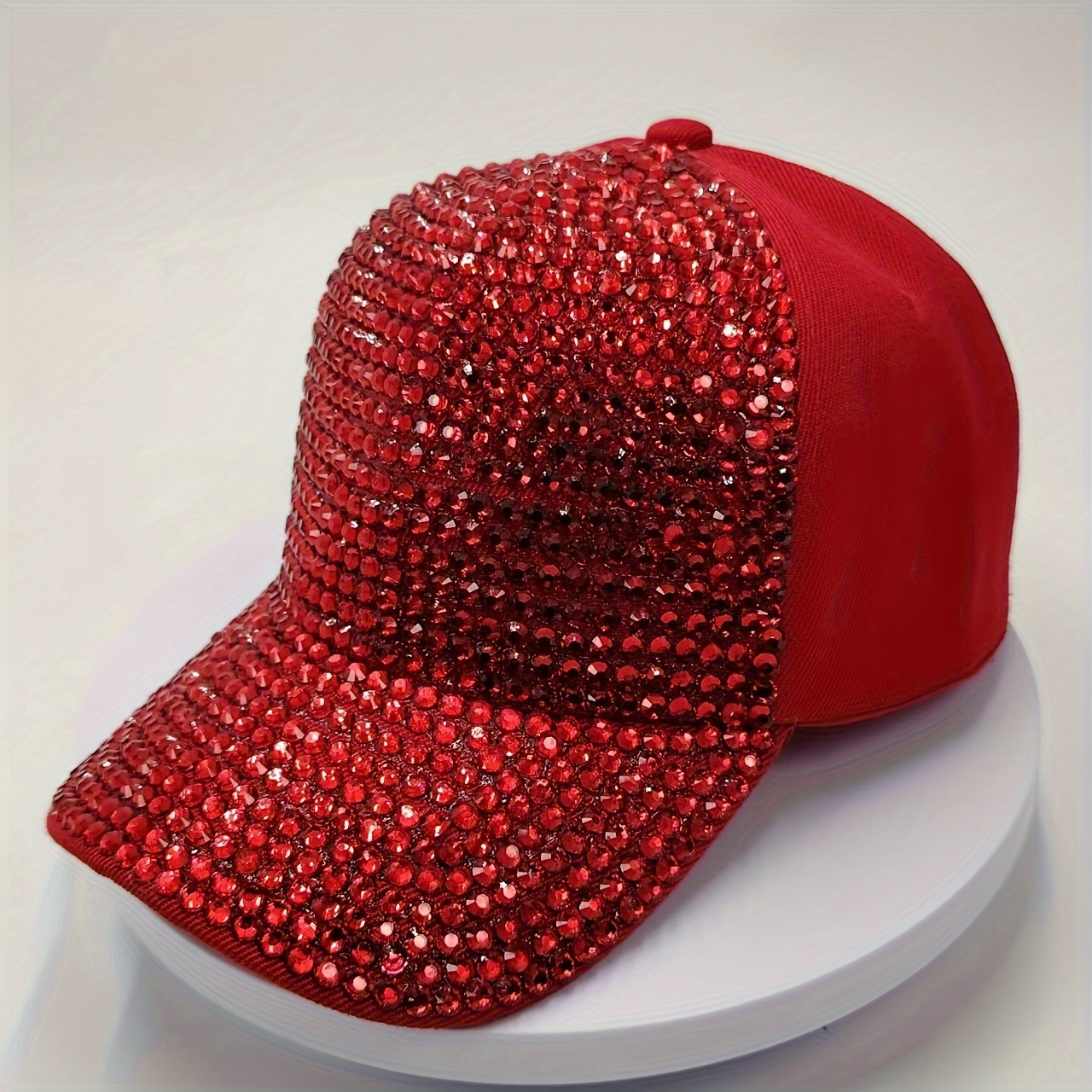 

New Stylish Rhinestone Baseball Cap Breathable Versatile Dad Hat Outdoor Adjustable Sun Protection Sports Hats For Women