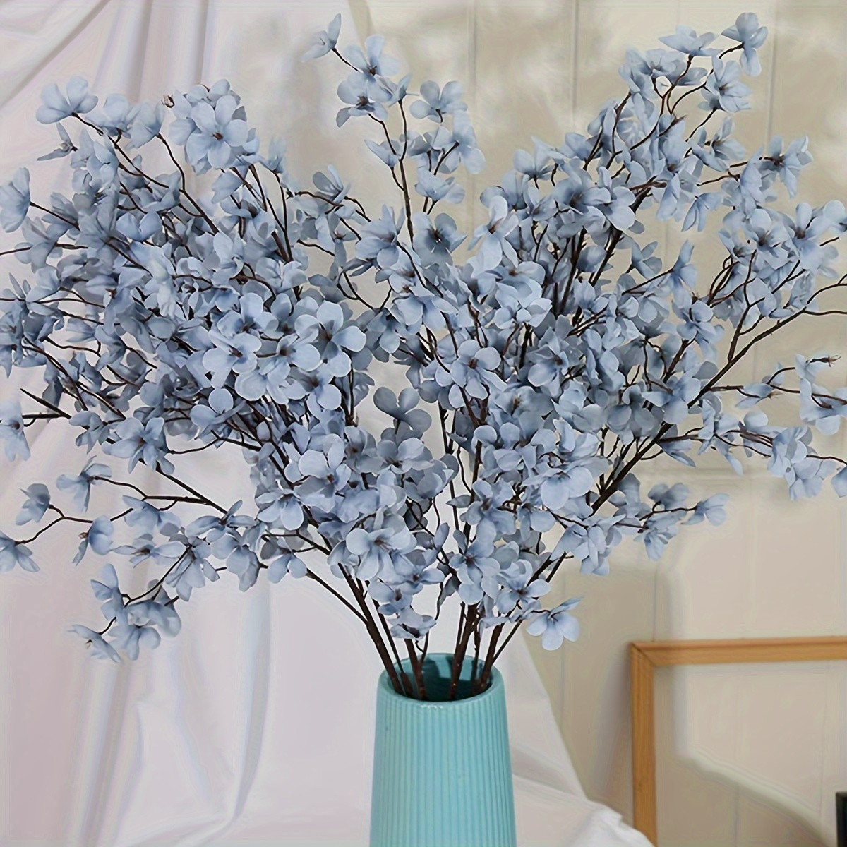 

1pc Artificial Flower Branch, Long Stem Faux Flower, Suitable For Party Decoration, Holiday Decoration, Courtyard Decoration, Flower Arrangement Accessories