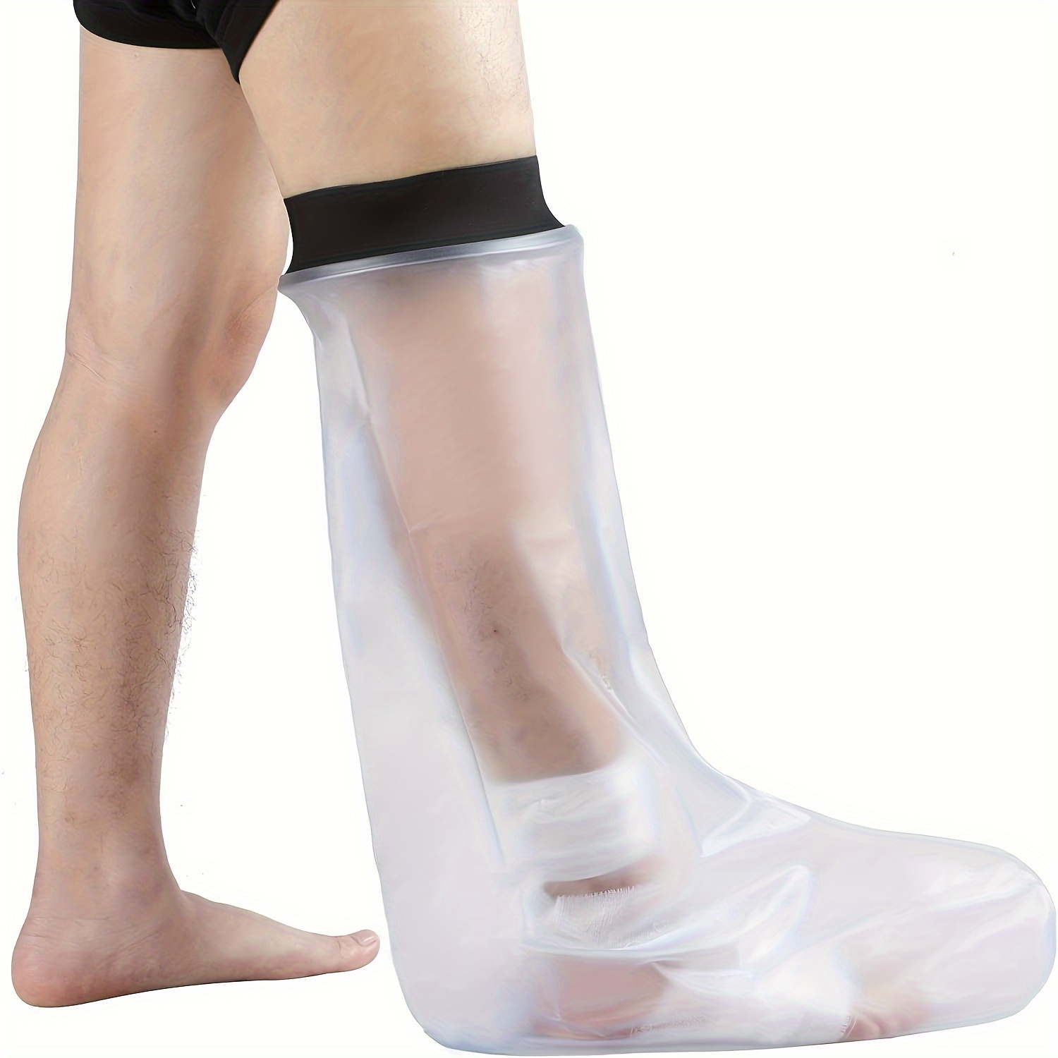 

Hkf Ho Ki Ho 1pc Adult Short Waterproof Leg Cast Cover Designed To Protect Wound Dressings Injuries During Shower & Bath-adult Short Leg.upper Leg 25.98*17.1inch