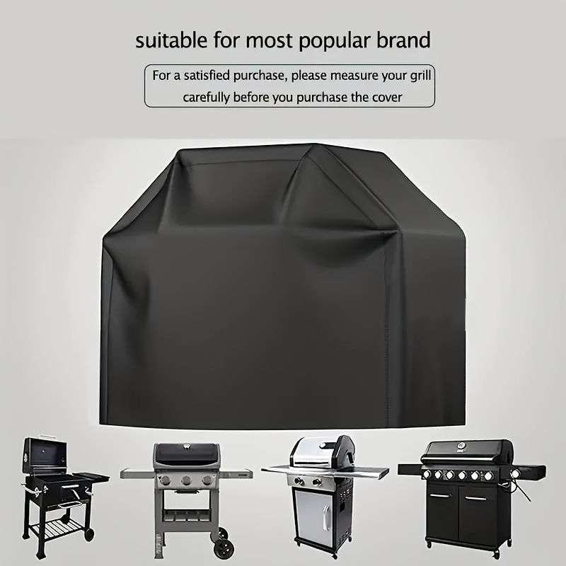 

premium-quality" Waterproof 210d Oxford Fabric Bbq Grill Cover - Dustproof & Rainproof, Outdoor Furniture Protector With Secure Tie-down Design