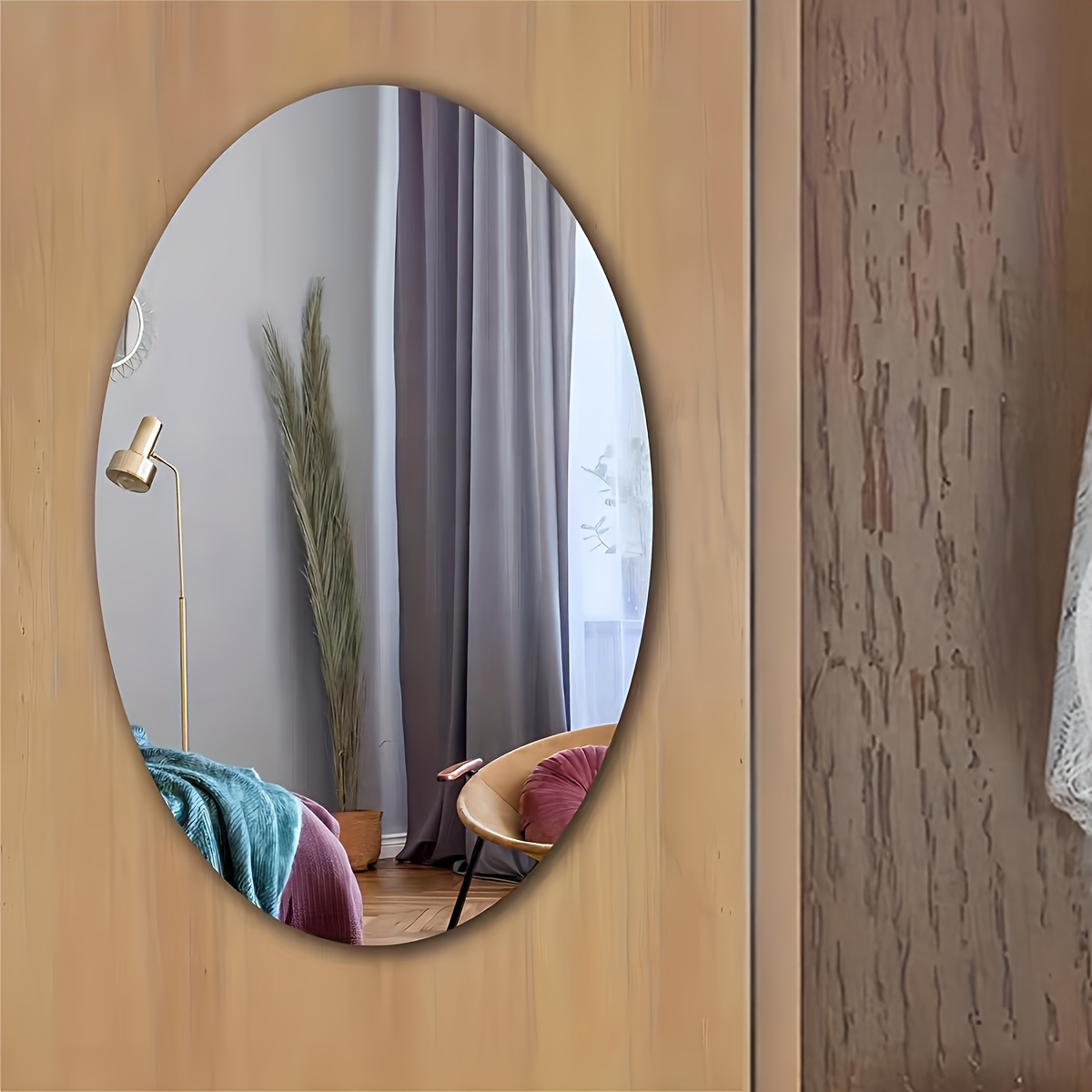 Azulejos de espejo de longitud completa, espejo de pared sin marco 4  piezas, espejo de tocador, espejo de cuerpo, espejos de gimnasio para  gimnasio en