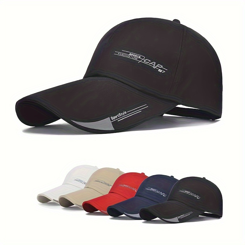 

Casquette de baseball unisexe, chapeau de soleil d'été respirant, casquette tendance à visière avec imprimé 3B-YS, casquette de sport décontractée réglable