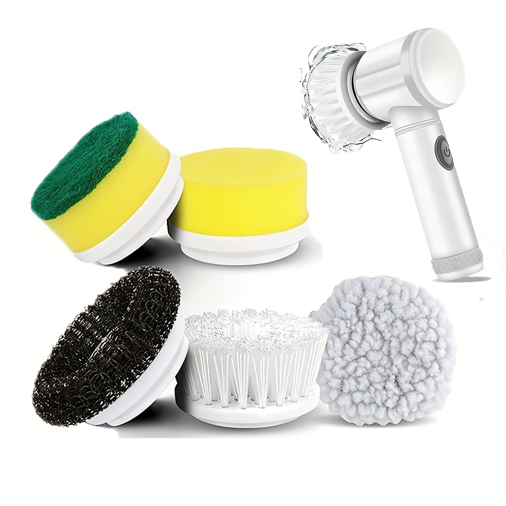 

Motorized Rotary Cleaning Brush Accessory Motorized Cleaning Brush Cordless Power Scrubber 5 Replaceable Brush Heads For Tubs, Floors, Walls, Tiles, Bathrooms, Windows, Sinks