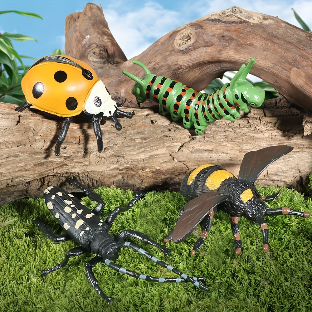 caliente 12 tipos mixtos de plástico realista insecto modelo