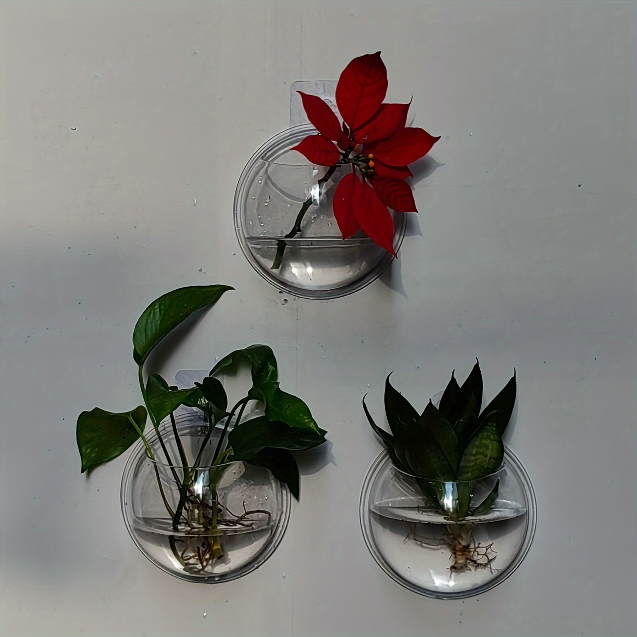 

3pcs 5.9" -mounted Round - Hanging Vases For , Bowls & Aquariums