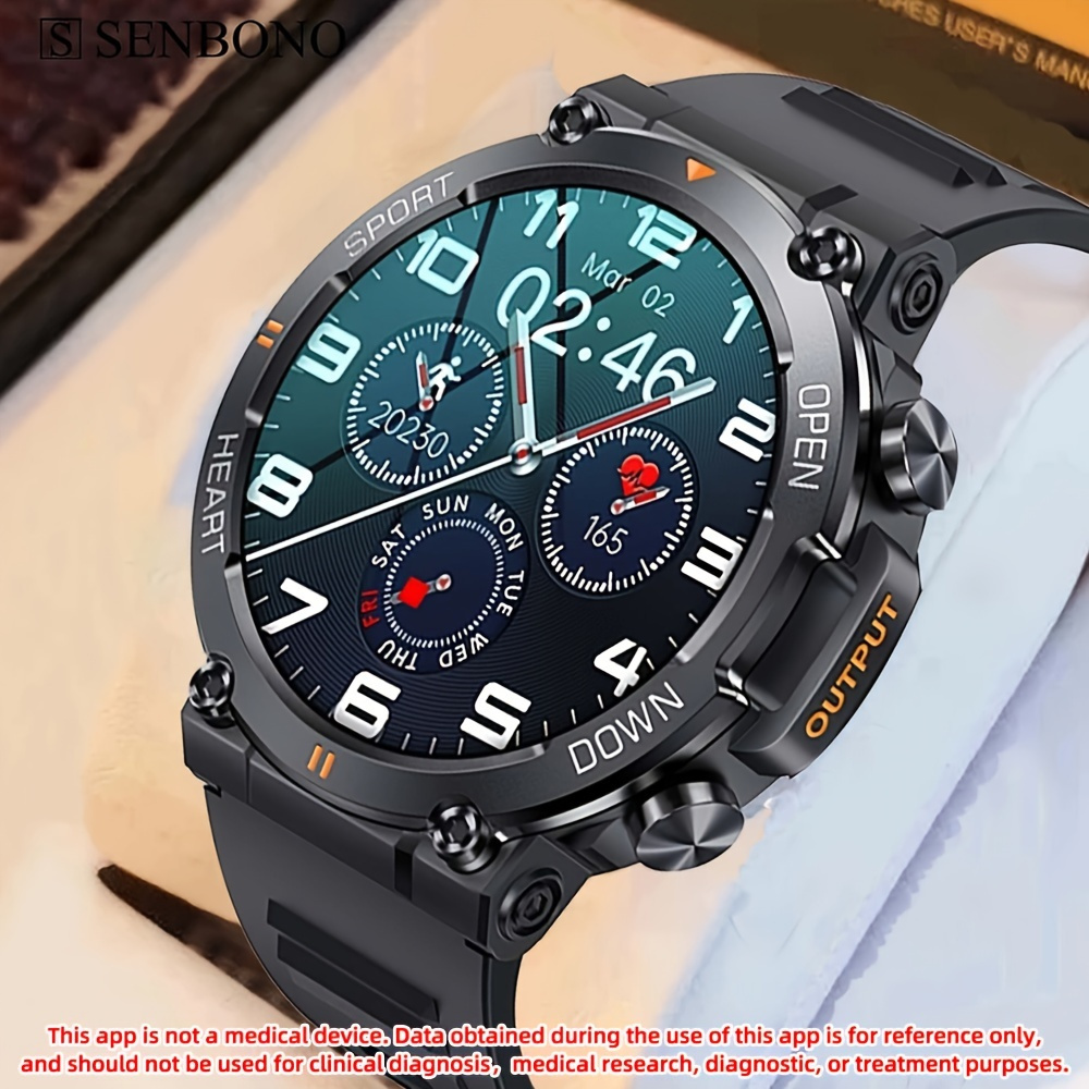 Reloj Inteligente Hombre Smartwatch Fitness: 2.0Smart Watch con
