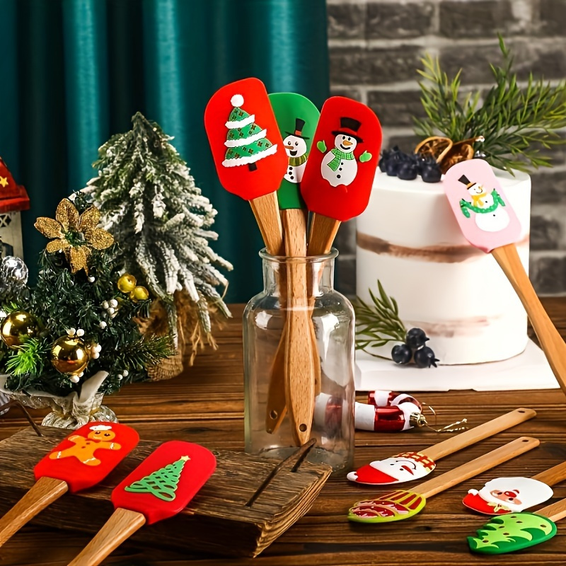 Christmas Themed Silicone Chocolate Mold 3PCS 12-Cavity Mix Shape Snow  Man,Christmas Tree, Xmas Gift, Christmas stocking, Candy Cane and Santa  Head
