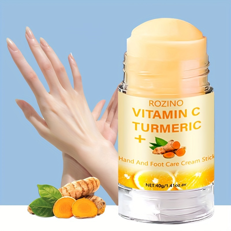 

40g Vitamin C Turmeric Hand&foot Care Cream For Dry Cracked Skin, Deeply Moisturizing Shea Butterfly Cream Stick For Dry Cracked Skin, Prevent Skin From Cracking