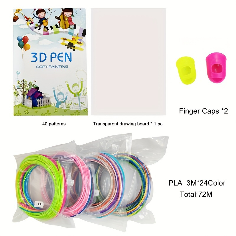 3d Printing Pen Drawing Book Reusable Colorful 13/22/40 - Temu