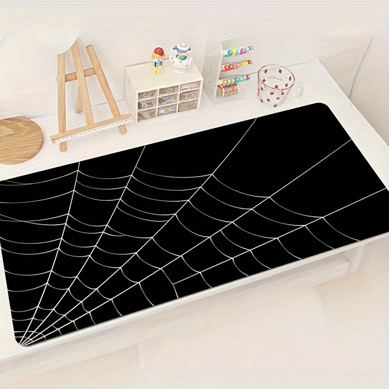 

Spider Web Pattern Mouse Pad Oversized Mouse Pad Office Computer Desktop Pad Non-slip Gaming Keyboard Pad Lock Edge Non-slip Mouse Pad