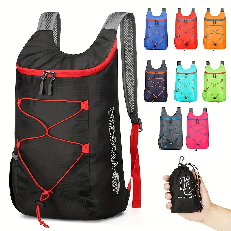 TEMU Lightweight Normal Waterproof Backpack For Camping, Hiking, And Travel - Multifunctional And Durable