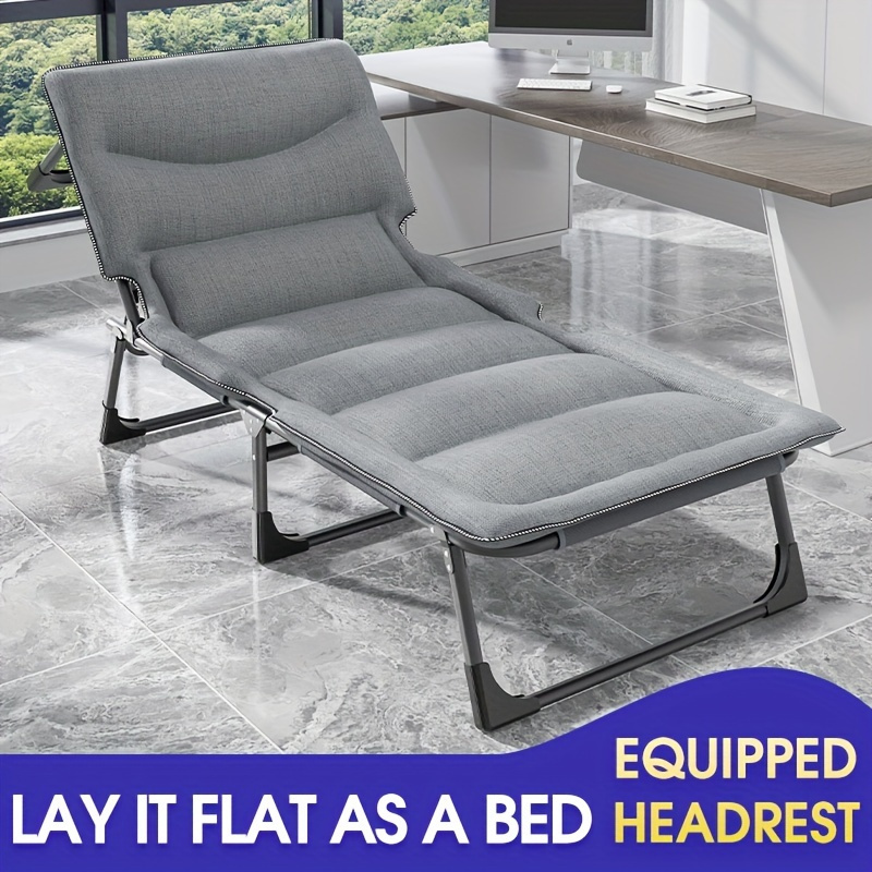 Mecedora para adultos, silla reclinable con respaldo ajustable para sala de  estar, patio, balcón, sillón tapizado, marco de metal resistente, silla de