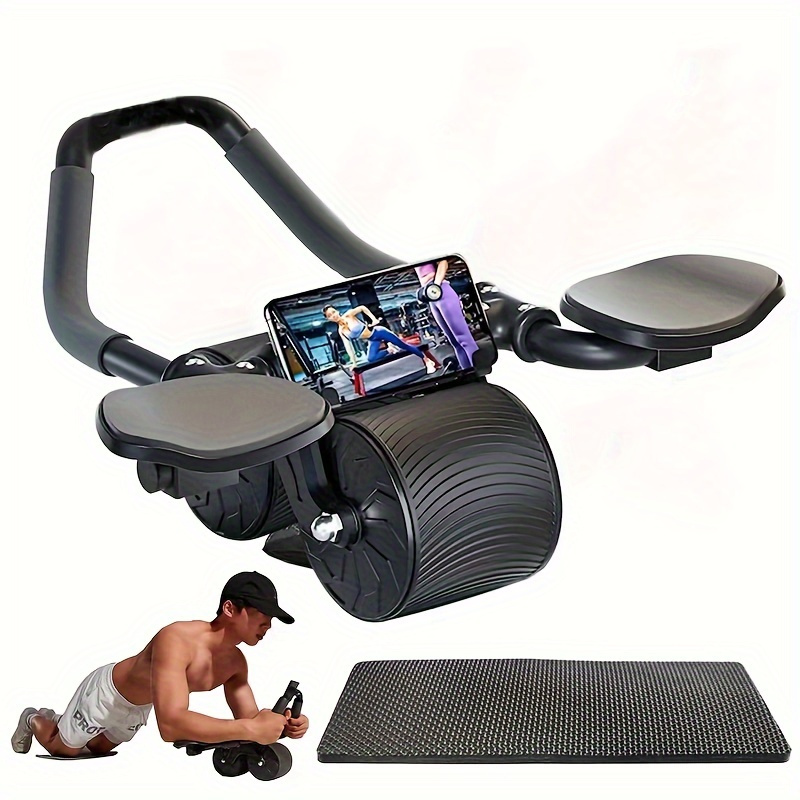 

Automatic Rebound Abdominal Exercise Wheel, Elbow Support Ab Roller, Workout Equipment With Kneeling Pad (1pc)
