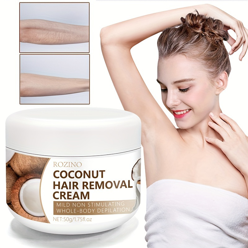 

Coconut Hair Removal Cream, Painless, Refreshing, Gentle, And Non Damaging To The Skin, Suitable For Both Men And Women, Quickly Remove Hair Without Residue