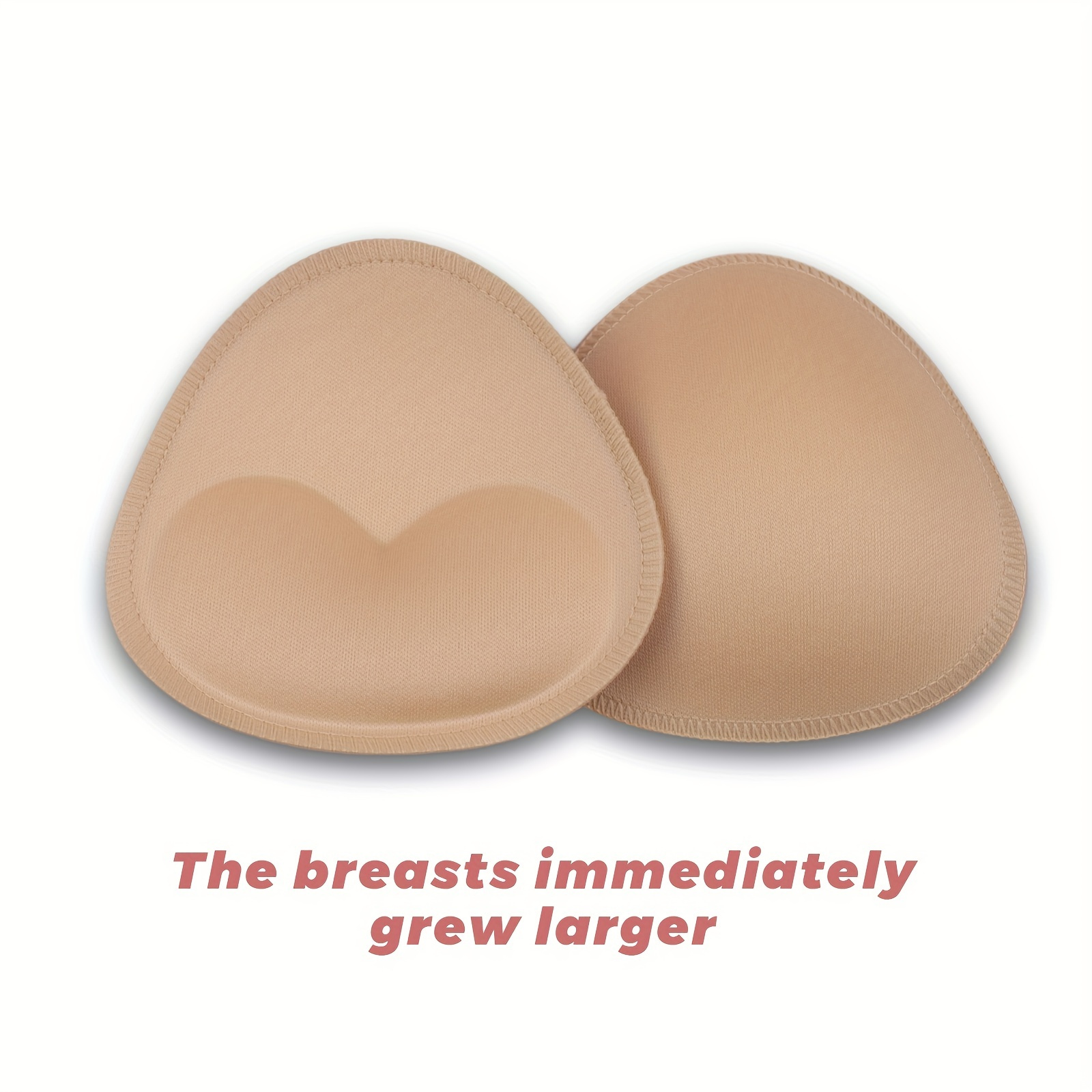 

2 Pairs Reusable Bra Insert Pads, Invisible Anti-convex Chest Enhancer Pads, Women's Lingerie & Underwear Accessories