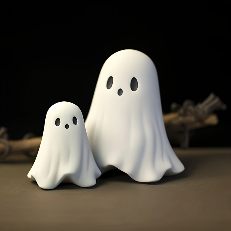 

Spooky Set: Adorable Resin Figurines Perfect For Decor - Suitable For Living Room, Bedroom, Room, And More!