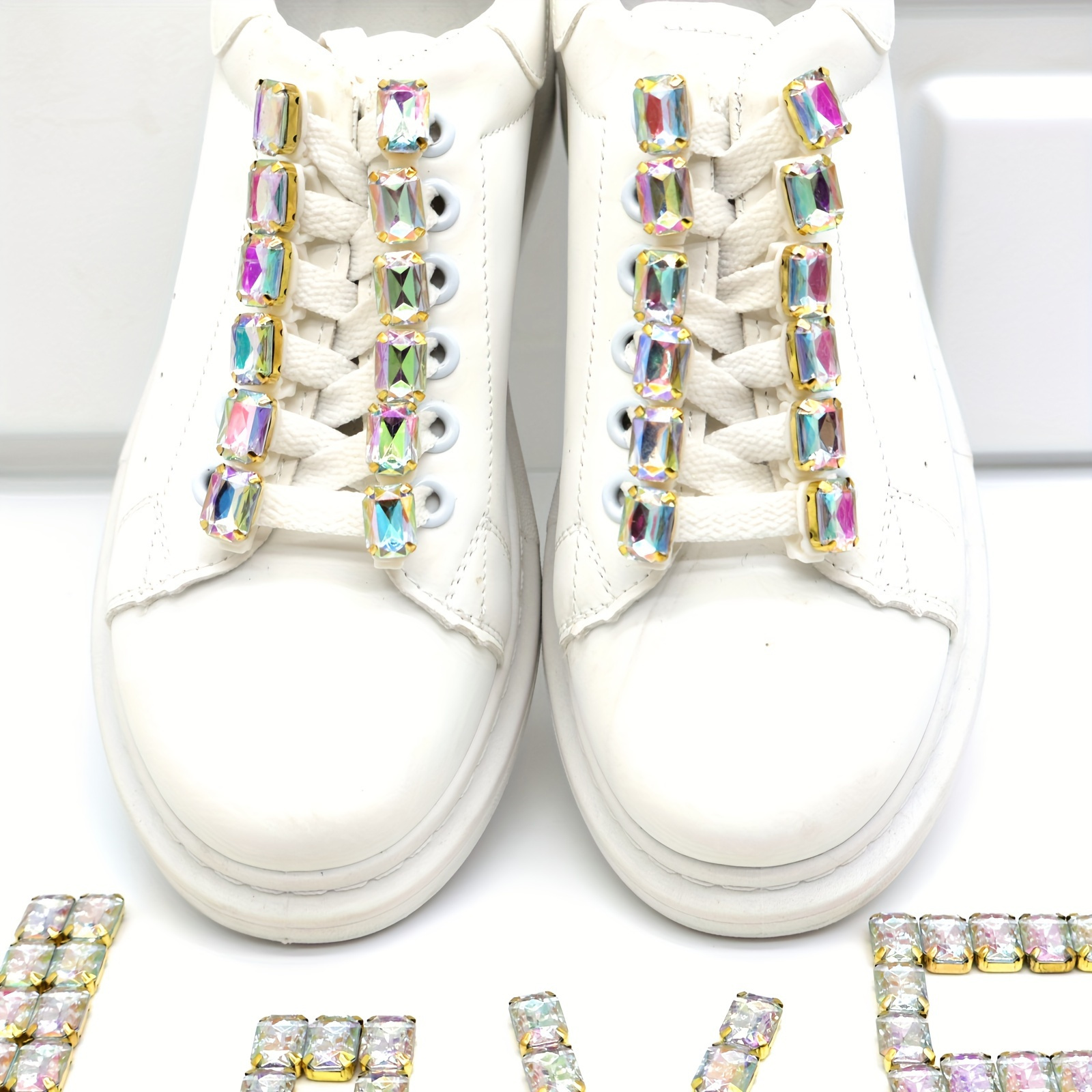 Rhinestone Shoe Laces – Pearls & Lace