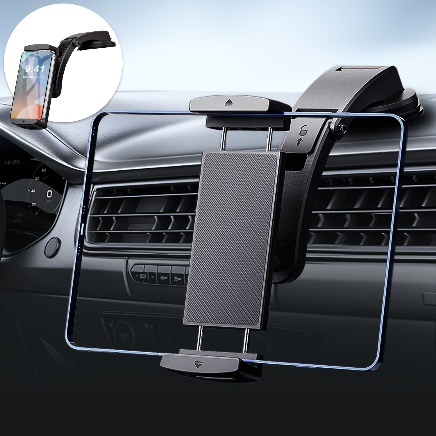 Verstellbare Auto-Kopfstützenhalterung mit verbesserter, klappbarer