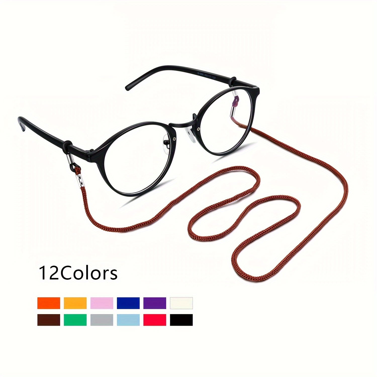 

1pc Nylon Glasses Strap Holder Anti Slip Glasses Cord String, Adjustable Sunglasses Reading Glasses Chain Lanyard Retainer Women Men