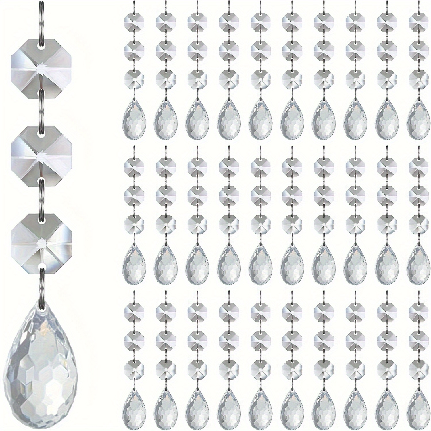 

Christmas Ornaments - 10 Plastic Hanging Decorations For Christmas Tree, Wreath, And Party Supplies - No Or Required