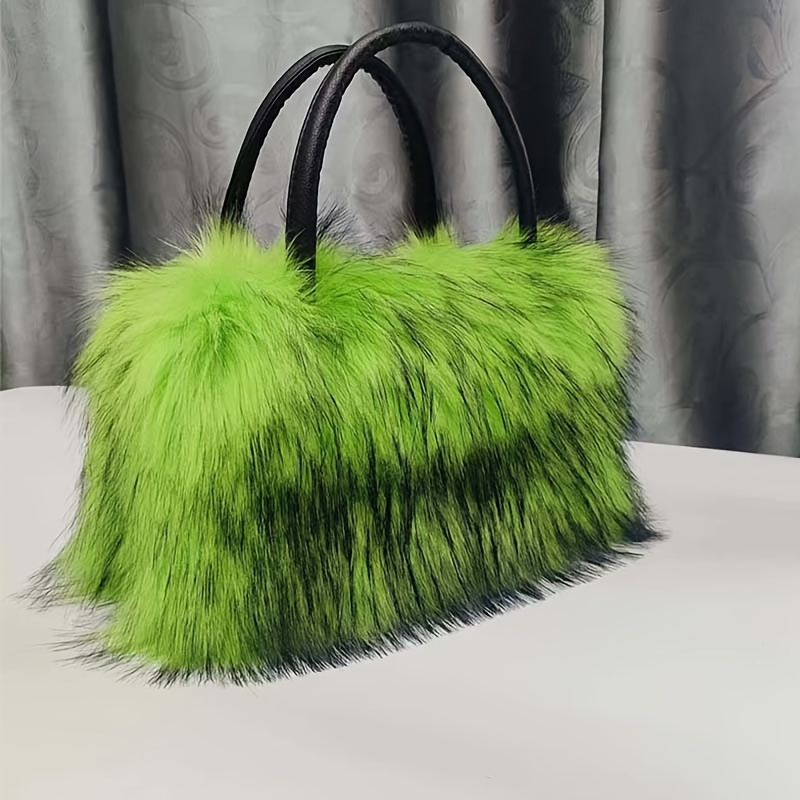 Y2K Fluffy Bags For Women 2022 Winter Trend Soft Furry Shoulder Bag Fur  Tote Bag Plush Luxury Designer Handbag Chains Sling Bag - AliExpress