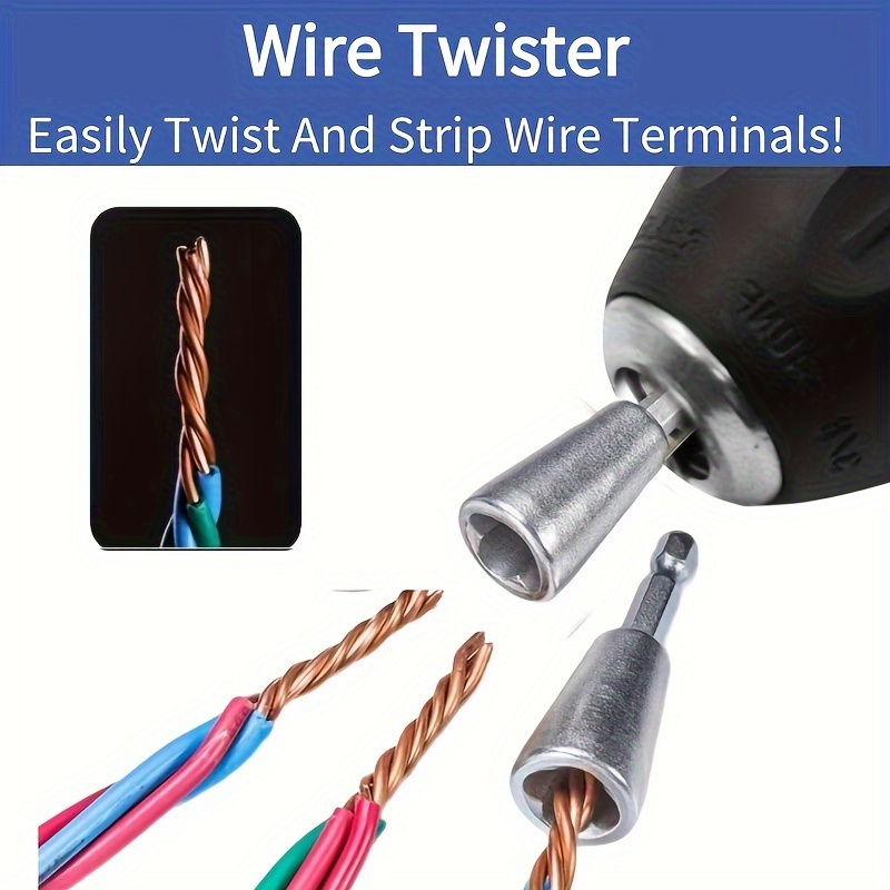 

1/3pcs Electrician's Twisting Tool Set, Comes Kit - Twist And Strip Terminals!