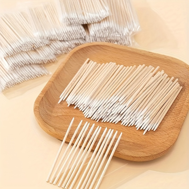 500pcs 6 Inch Long Precision Tips Cotton Swabs with Wooden Stick, Pointed  Cotton Buds,Cotton Tipped Applicators for Cleaning