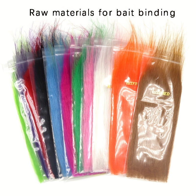 

1 Pack, Synthetic Fiber Long Hair Fly Tying Materials, Artificial Fur 10cm Ribbons, 13 Colors, Suitable For Diy Fly Fishing Lure Making, Binding Supplies For Flies