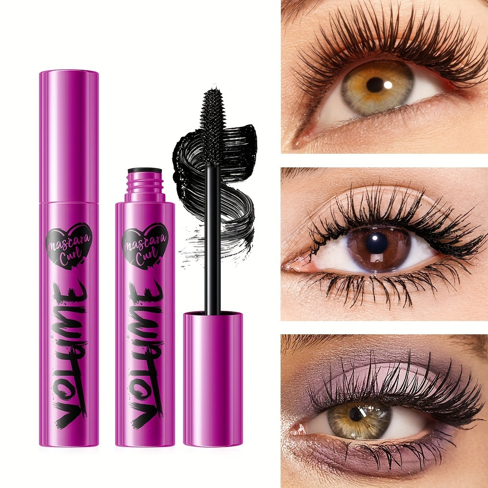 

4d Mascara, Waterproof, Curling, Thick, Long-lasting Large Eyes Makeup For Women, Christmas Makeup Gift Contains Plant Squalane Formula