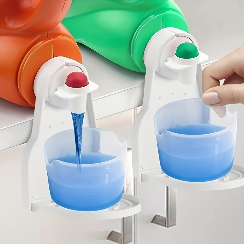 

1/2pcs Detergent Cup - Portable, -install For , No Leaks Or Messes, Plastic Organizer For Use,