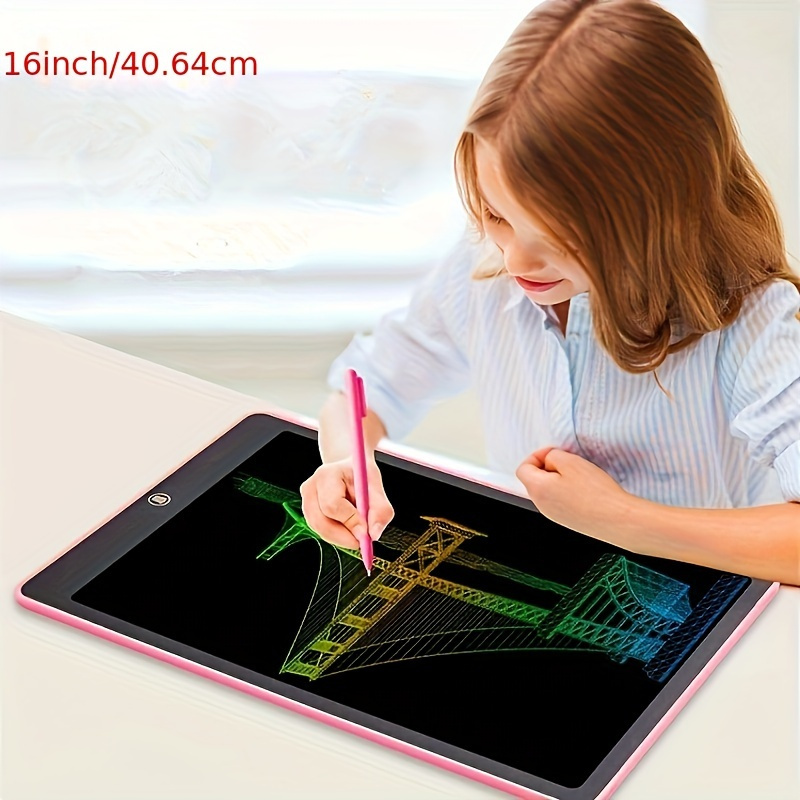 

16-inch Portable Writing Tablet - Large Screen For Drawing & Calligraphy, Ideal Travel Companion & Holiday Gift Drawing Tablet Lcd Writing Tablet