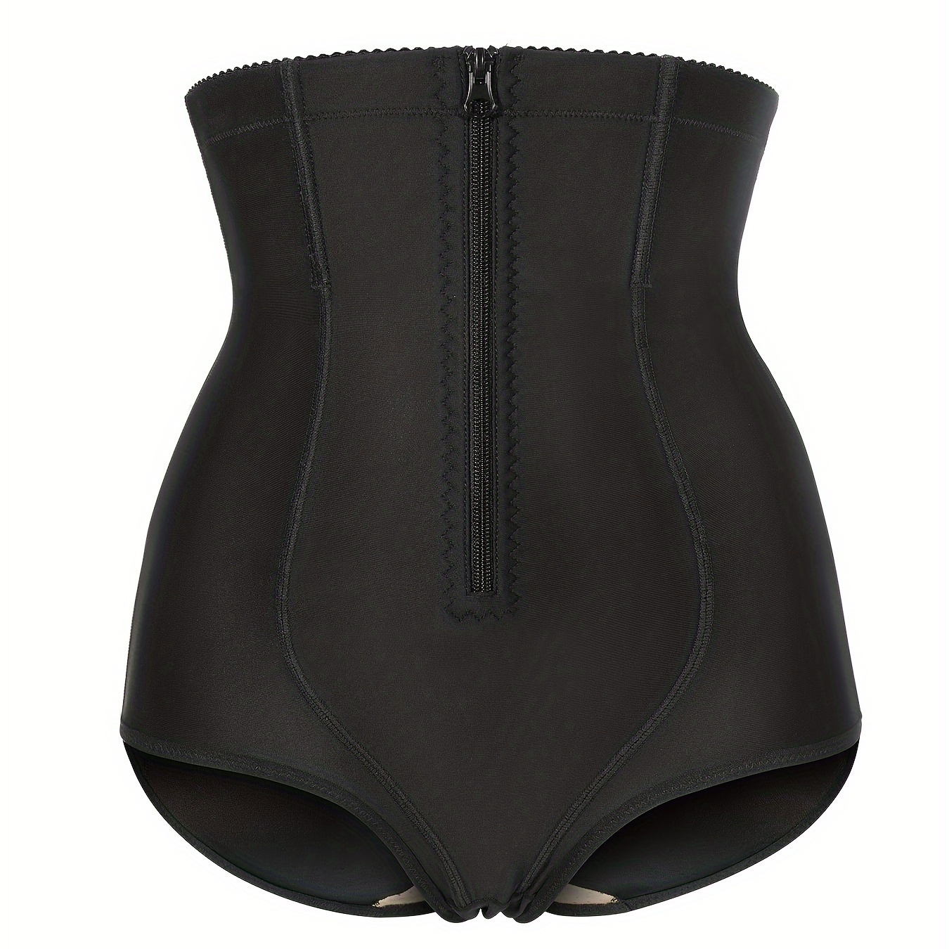 Fashion (Black)HEZIOWYUN Womens Lifter Briefs Solid Color High-Waist Shapewear  Tummy Control Knickers Waist Trainer Body Shaper SCH