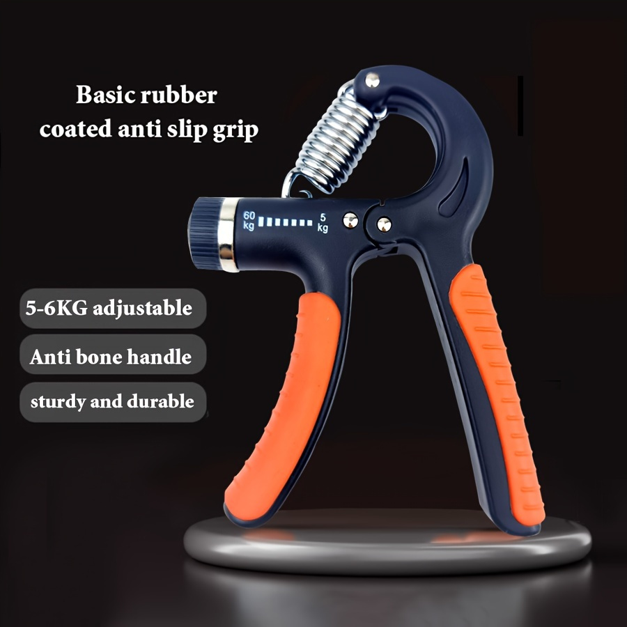 

1pc Counting Hand Grip Strengthener, Adjustable Finger Gripper, Portable Wrist Exercise Equipment For Hand & Finger Strength Training, Rehabilitation And Relaxation