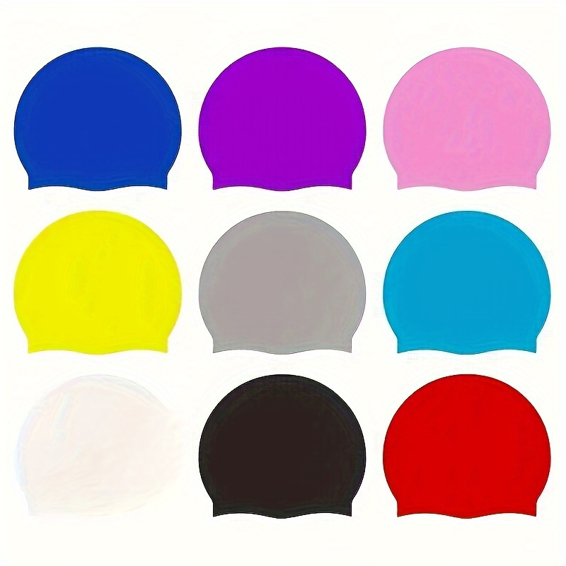 

1pc Comfortable And Durable Silicone Swimming Cap - Suitable For Diving And Swimming