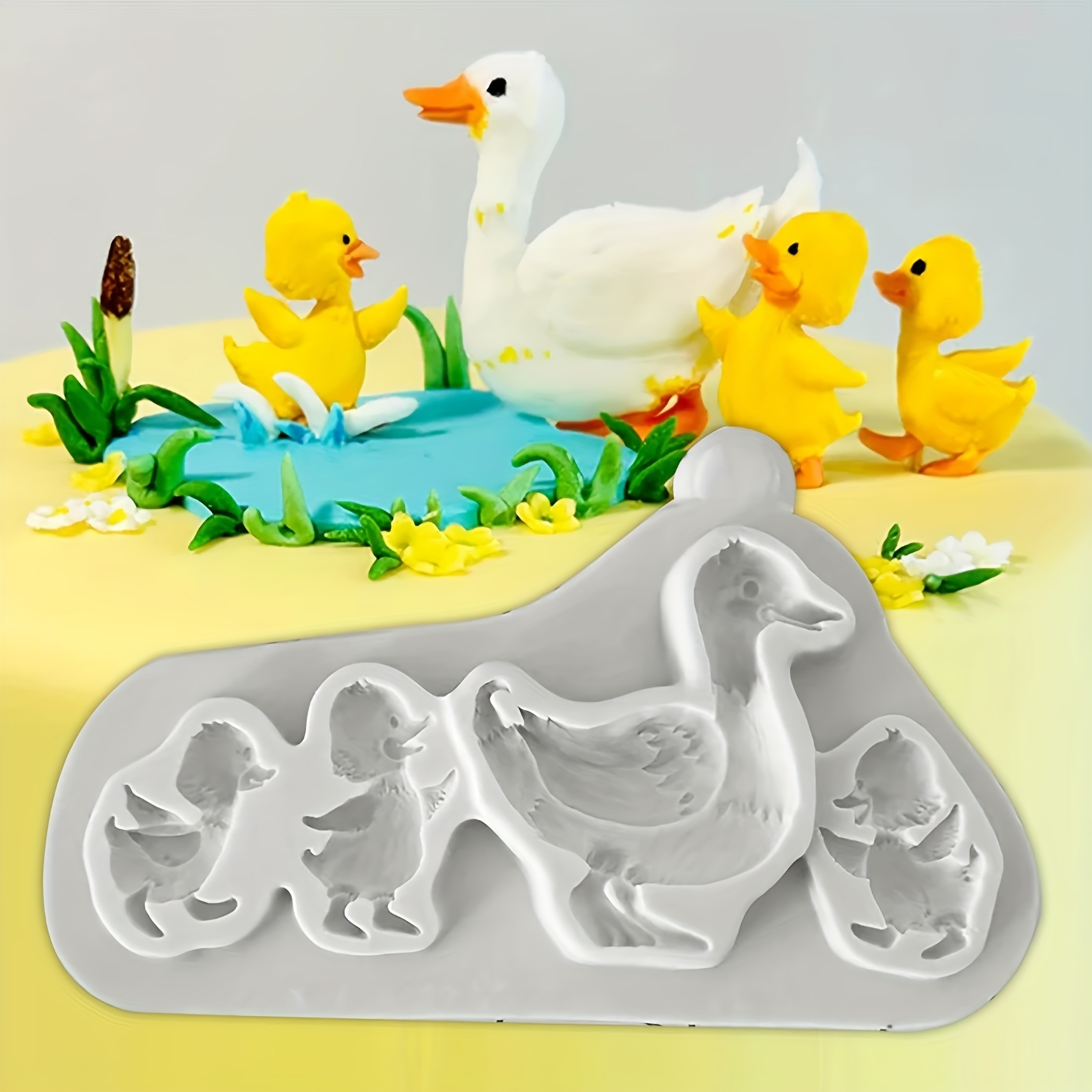 

Silicone Mold For Diy & Crafts - For,, Resin & Polymer Clay - Animal-themed, Multi-cavity Design For Decoration And Handmade Gifts