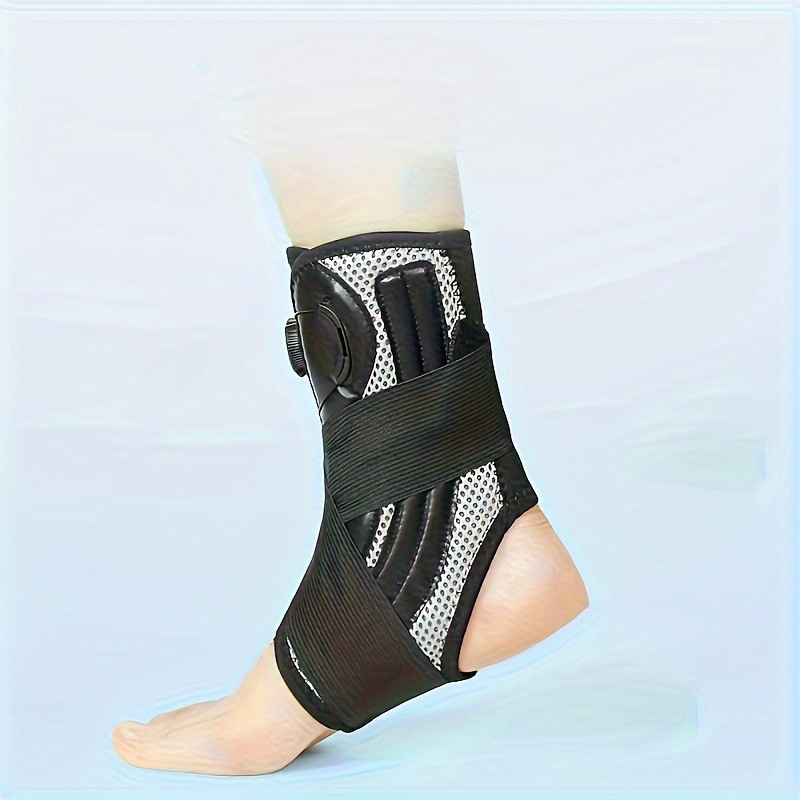 

1pc Sports Rotating Adjustable Ankle Support Heel Protector, 4 Spring Support Pressurized Fixed Anti-sprain Clamp