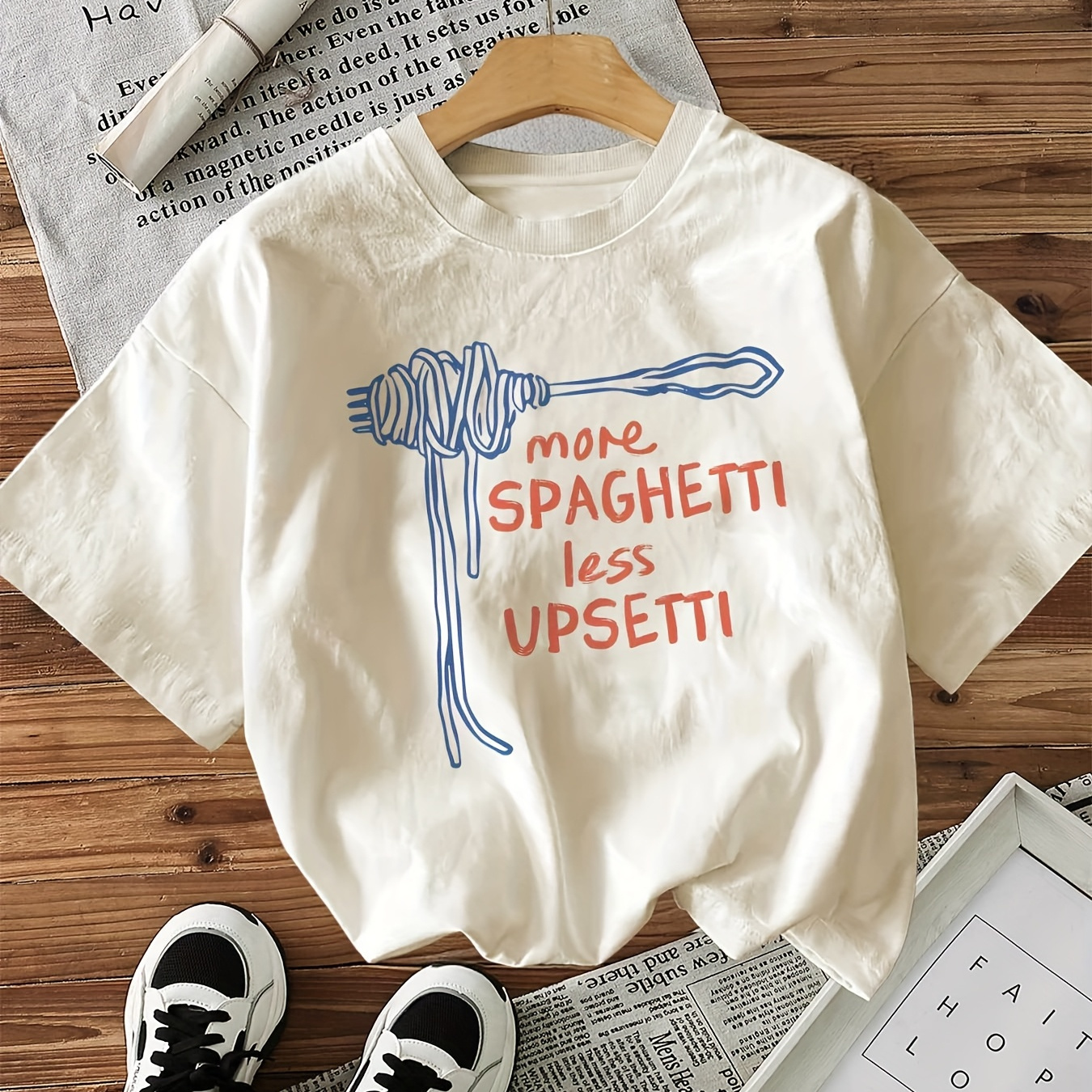 Graphic Print T-shirt, Short Sleeve Crew Neck Casual Top for Summer & Spring, Women's Clothing