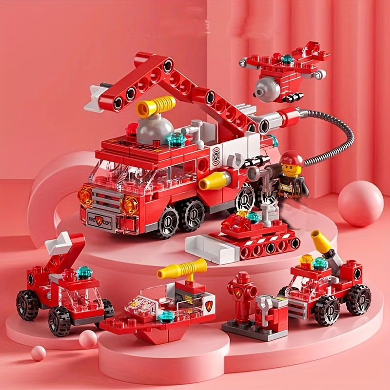 

Fire Truck Building Blocks Toys, Inspire Imagination, Educational Toys, Exercise Hands-on Ability