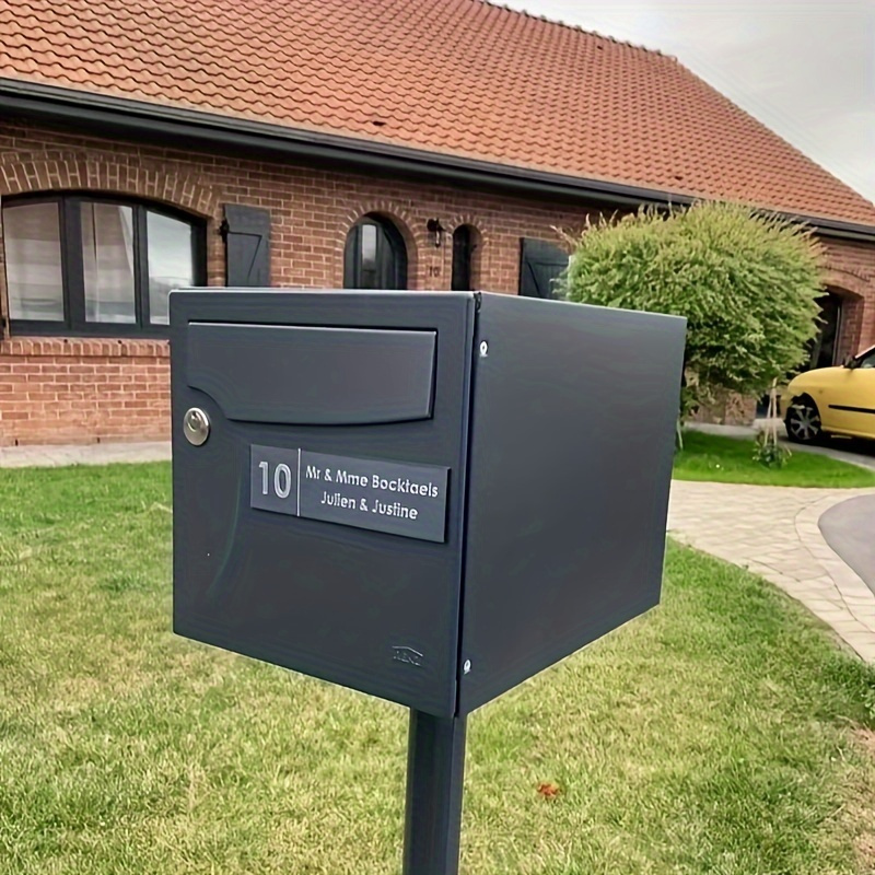 

Panneau de Boîte aux Lettres en Inoxydable Gravé sur - Personnalisé, Décoration Extérieure