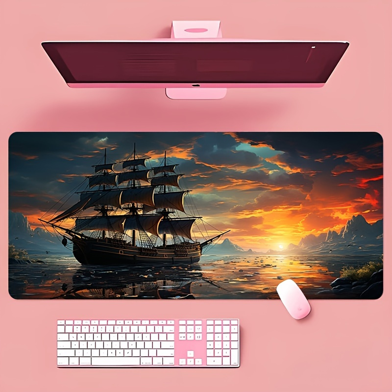 

Mouse Pad Hd Illustration Notebook Keyboard Pad Non-slip Locking Edge Mouse Pad Oversized Office Learning Desktop Pad