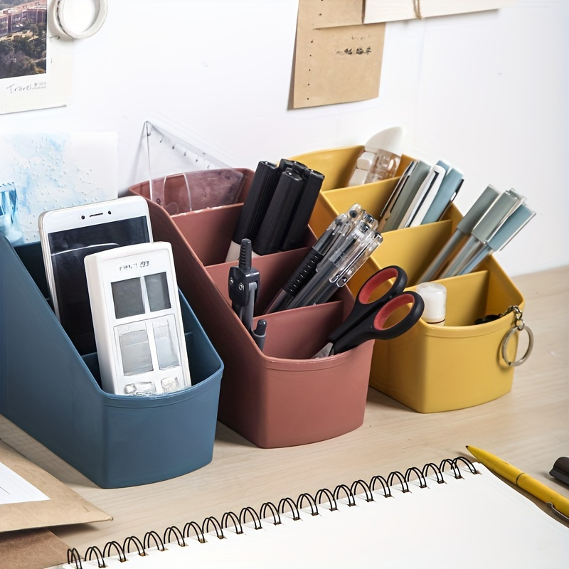 

Organize Your Living Room With This Stylish Desktop Storage Box For Remotes, Cosmetics, And More!
