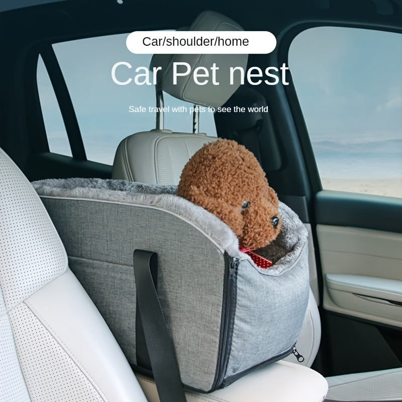 Dog Car Seat Central Control Cat And Dog Car Seat Dog Cat - Temu