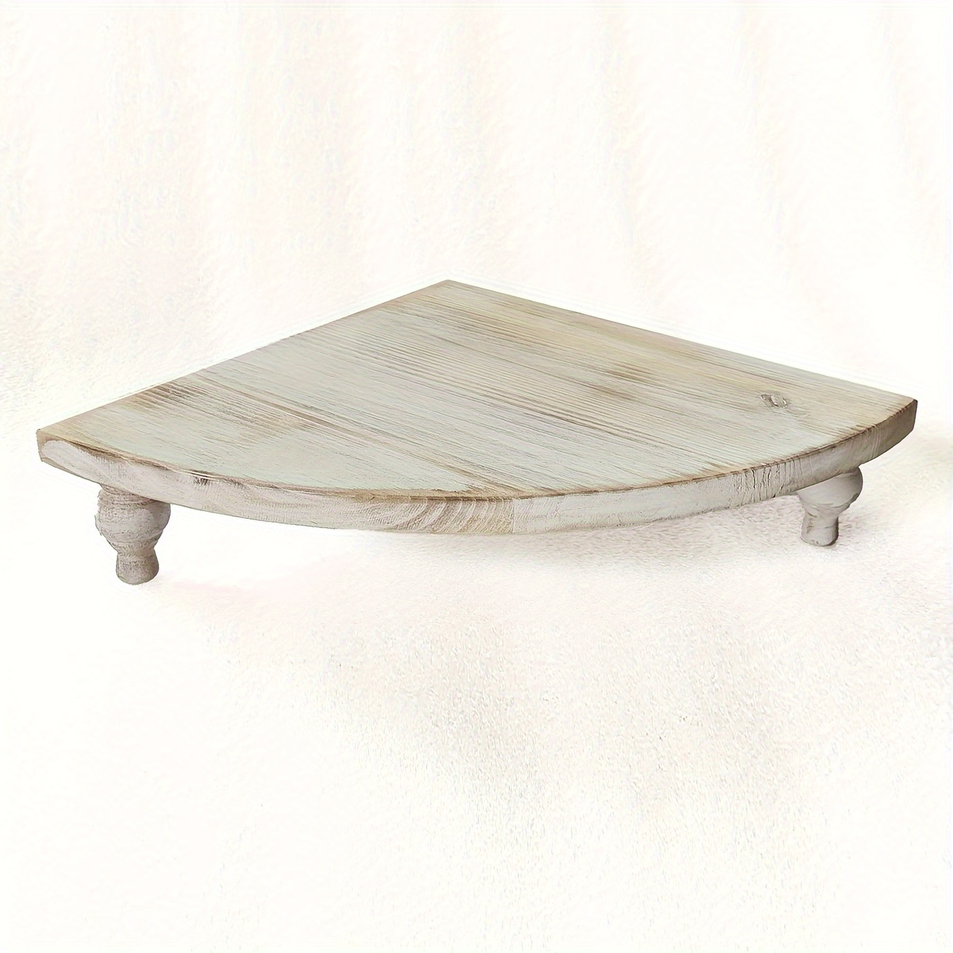 

Versatile Wooden Storage Tray - Shelf For Kitchen, Bathroom & Outdoor Decor | No Battery Required