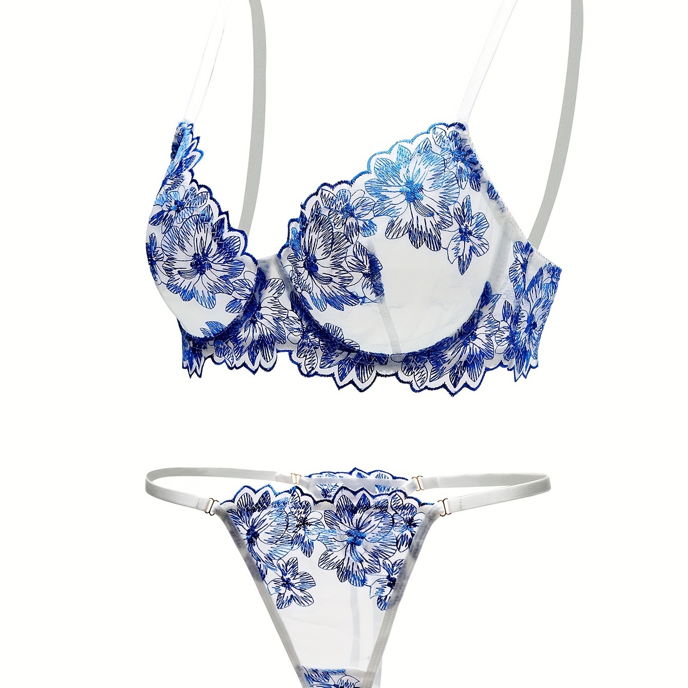 bras N things Blue Blossom Blast Hipster Panty