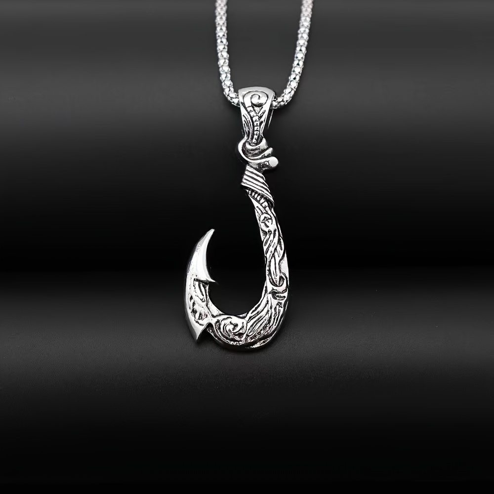 Fish Hook Necklace For Men - Free Returns Within 90 Days - Temu