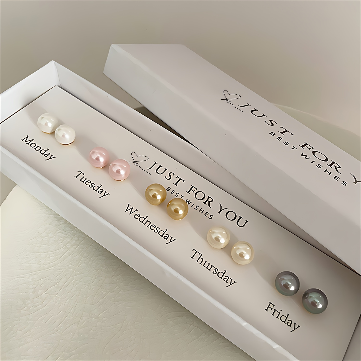 

Exquisite 10 Pcs Set Of Delicate Colorful Imitation Pearl Design Stud Earrings Vintage Elegant Style For Women Gift With Gift Box