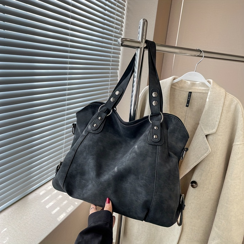

Vintage Large Capacity Hobo Bag, Retro Crossbody Tote Bag, Women's Casual Handbag & Shoulder Purse