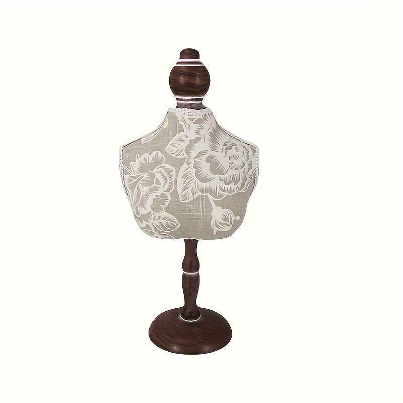 

Vintage Floral Wooden Necklace Stand - Elegant Jewelry Display Holder For Home Decor, Perfect Gift Idea,