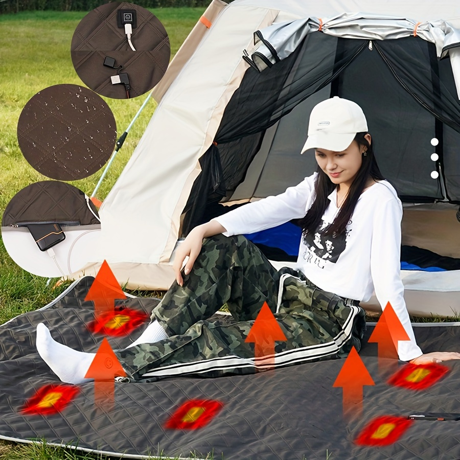  Manta impermeable extra grande para estadio/pícnic/campamento,  playa y manta al aire libre para sofá/cama, manta de campamento para todo  tipo de clima con respaldo impermeable y resistente al viento, actividades  cálidas 